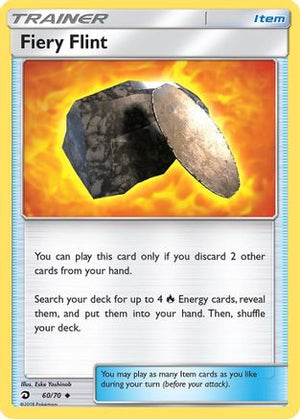 Fiery Flint 060/70  - Reverse Holofoil Dragon Majesty - Uncommon