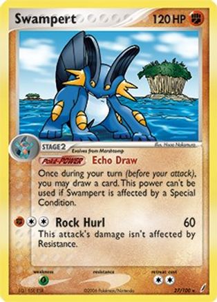 Swampert (EX Crystal Guardians) 027/100  - Holofoil Deck Exclusives - Holo Rare