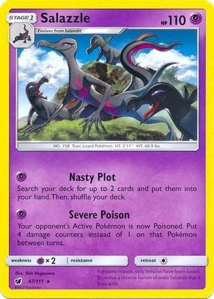 Salazzle (SM Crimson Invasion) 047/111  Deck Exclusives - Rare