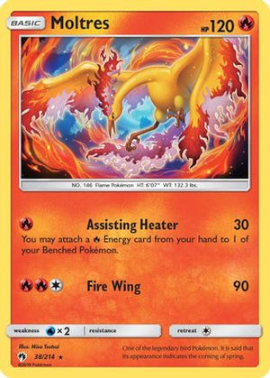 Moltres 038/214  SM  Lost Thunder - Rare