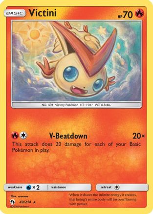 Victini 049/214  SM  Lost Thunder - Rare