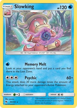 Slowking 055/214  - Reverse Holofoil SM  Lost Thunder - Rare