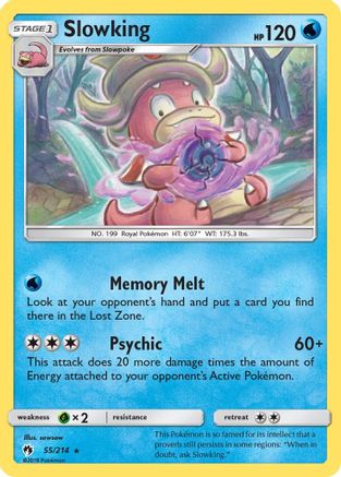 Slowking 055/214  SM  Lost Thunder - Rare