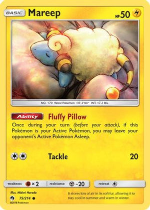 Mareep (75) (75) 075/214  - Reverse Holofoil SM  Lost Thunder - Common