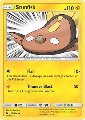 Stunfisk 083/214  SM  Lost Thunder - Common