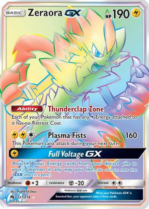 Zeraora GX (Secret) 221  - Holofoil SM  Lost Thunder - Secret Rare