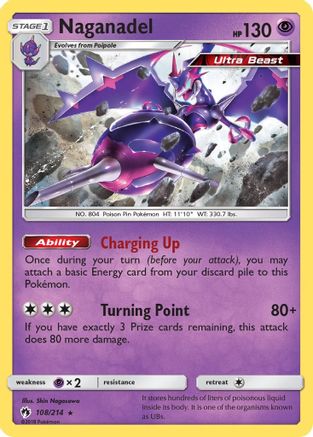 Naganadel 108/214  - Reverse Holofoil SM  Lost Thunder - Holo Rare