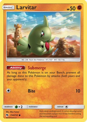 Larvitar (114) (114) 114/214  SM  Lost Thunder - Common
