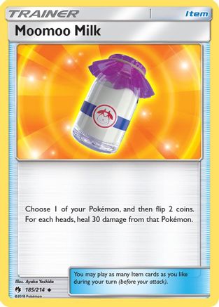 Moomoo Milk 185/214  - Reverse Holofoil SM  Lost Thunder - Uncommon
