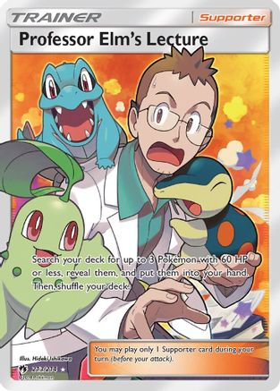 Professor Elm's Lecture (Full Art) 213  - Holofoil SM  Lost Thunder - Ultra Rare