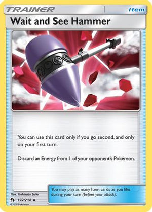 Wait and See Hammer 192/214  - Reverse Holofoil SM  Lost Thunder - Uncommon