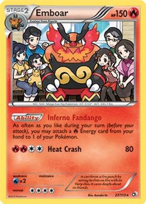 Emboar (Legendary Treasures) 027/113  Deck Exclusives - Rare