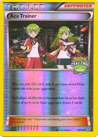 Ace Trainer (International Challenge) 069/98  - Reverse Holofoil League & Championship Cards - Promo