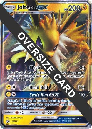 Jolteon GX (SM Black Star Promo) SM173  - Holofoil Jumbo Cards - Promo