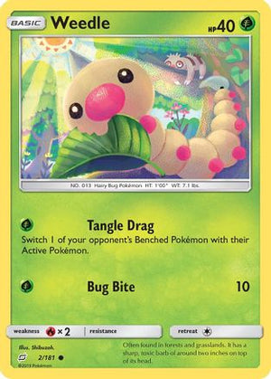 Weedle (2) (2) 002/181  SM  Team Up - Common