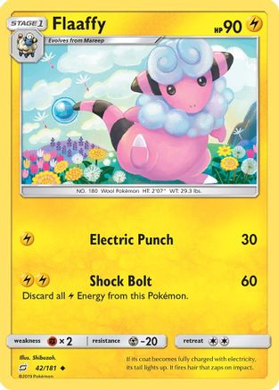 Flaaffy 042/181  - Reverse Holofoil SM  Team Up - Uncommon