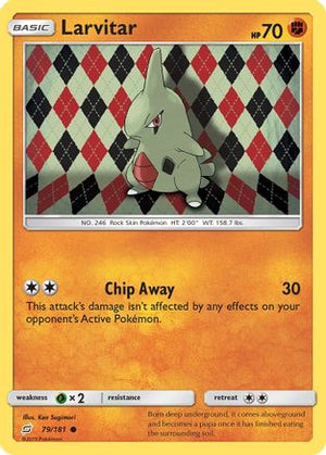 Larvitar 079/181  - Reverse Holofoil SM  Team Up - Common