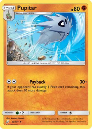 Pupitar 080  SM  Team Up - Uncommon