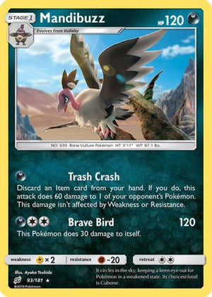 Mandibuzz 093  SM  Team Up - Rare