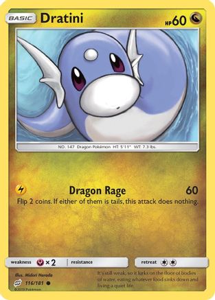 Dratini (116) (116) 116/181  - Reverse Holofoil SM  Team Up - Common