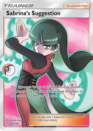 Sabrina's Suggestion (Full Art) 181/181  - Holofoil SM  Team Up - Ultra Rare