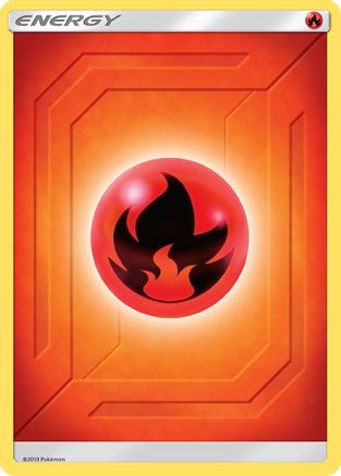 Fire Energy (2019 Unnumbered) (2019 Unnumbered)  - Reverse Holofoil SM  Team Up - Common