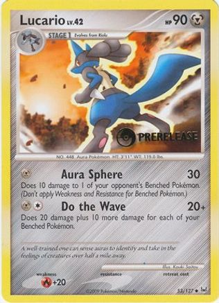 Lucario (Prerelease) 053/127  Diamond and Pearl Promos - Promo