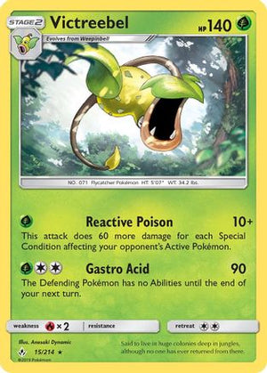 Victreebel 015/214  SM  Unbroken Bonds - Rare