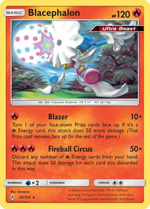 Blacephalon 032/214  - Reverse Holofoil SM  Unbroken Bonds - Rare