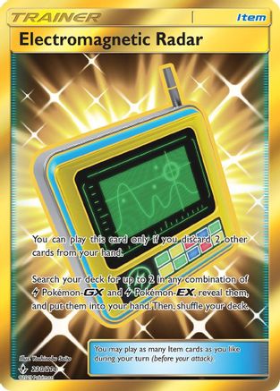 Electromagnetic Radar (Secret) 230/214  - Holofoil SM  Unbroken Bonds - Secret Rare