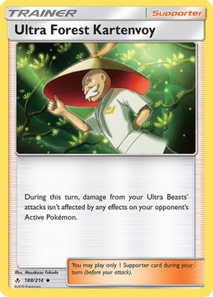 Ultra Forest Kartenvoy 188/214  - Reverse Holofoil SM  Unbroken Bonds - Uncommon