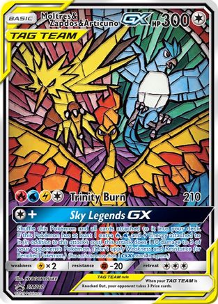 SEALED Moltres & Zapdos & Articuno GX SM210 - Holofoil SM Promos - Promo