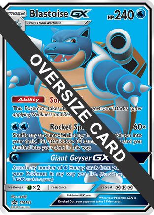 Blastoise GX (Black Star Promos) SM189  - Holofoil Jumbo Cards - Promo