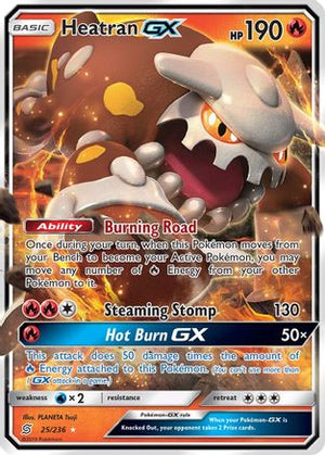 Heatran GX 025/236  - Holofoil SM  Unified Minds - Ultra Rare