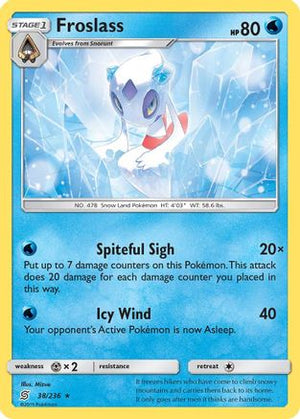 Froslass 038/236  - Reverse Holofoil SM  Unified Minds - Holo Rare