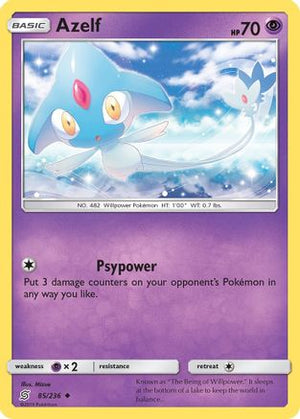 Azelf 085/236  - Reverse Holofoil SM  Unified Minds - Uncommon