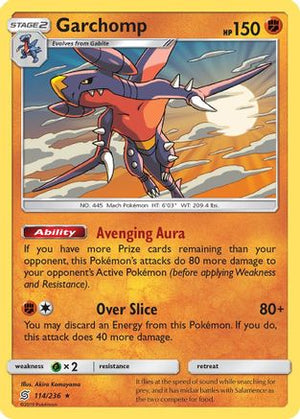 Garchomp 114/236  - Reverse Holofoil SM  Unified Minds - Holo Rare