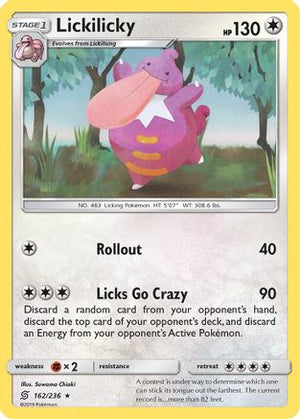 Lickilicky 162  - Reverse Holofoil SM  Unified Minds - Rare