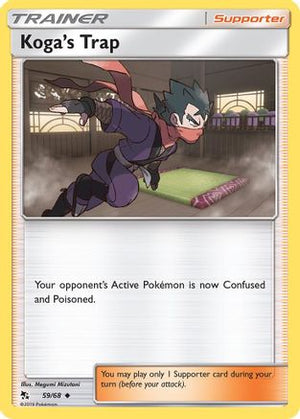 Koga's Trap 059/68  Hidden Fates - Uncommon