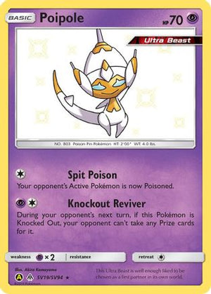 Poipole SV19/SV94  - Holofoil Hidden Fates Shiny Vault - Shiny Holo Rare