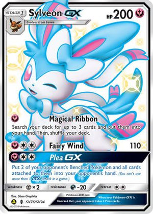 Sylveon GX SV76/SV94  - Holofoil Hidden Fates Shiny Vault - Shiny Holo Rare