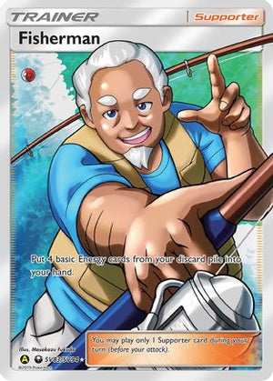 Fisherman SV83/SV94  - Holofoil Hidden Fates Shiny Vault - Shiny Holo Rare
