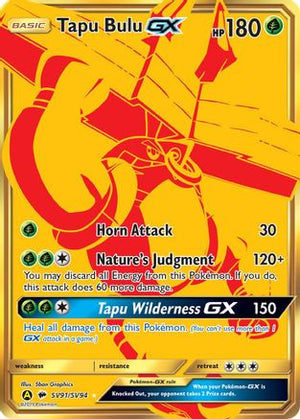 Tapu Bulu GX SV91  - Holofoil Hidden Fates Shiny Vault - Shiny Holo Rare
