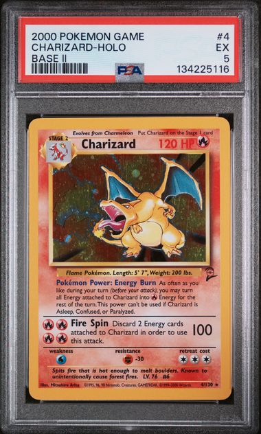 PSA 5 Base Set 2 Charizard Holo #4 (5116)