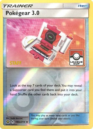 Pokegear 3.0 (League Cup) [Staff] 182a/214  - Reverse Holofoil League & Championship Cards - Promo