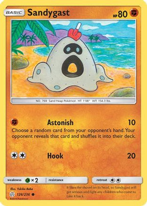 Sandygast 126  - Reverse Holofoil SM  Cosmic Eclipse - Common
