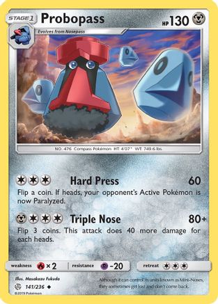 Probopass 141  SM  Cosmic Eclipse - Uncommon