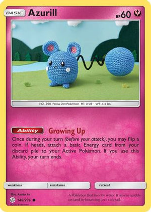 Azurill 146/236  - Reverse Holofoil SM  Cosmic Eclipse - Common