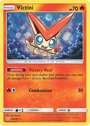 Victini 030/236  - Holofoil SM  Cosmic Eclipse - Holo Rare