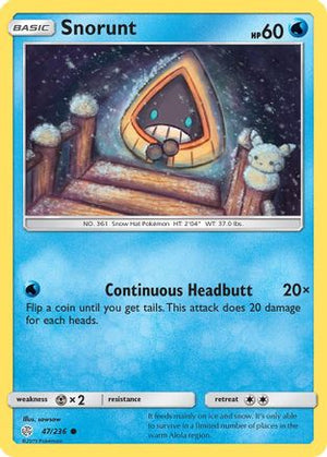 Snorunt 047/236  SM  Cosmic Eclipse - Common